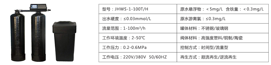 富莱克软化水设备参数