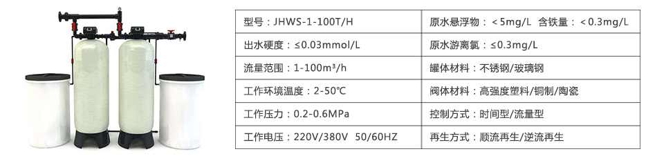 循环水软水设备参数表